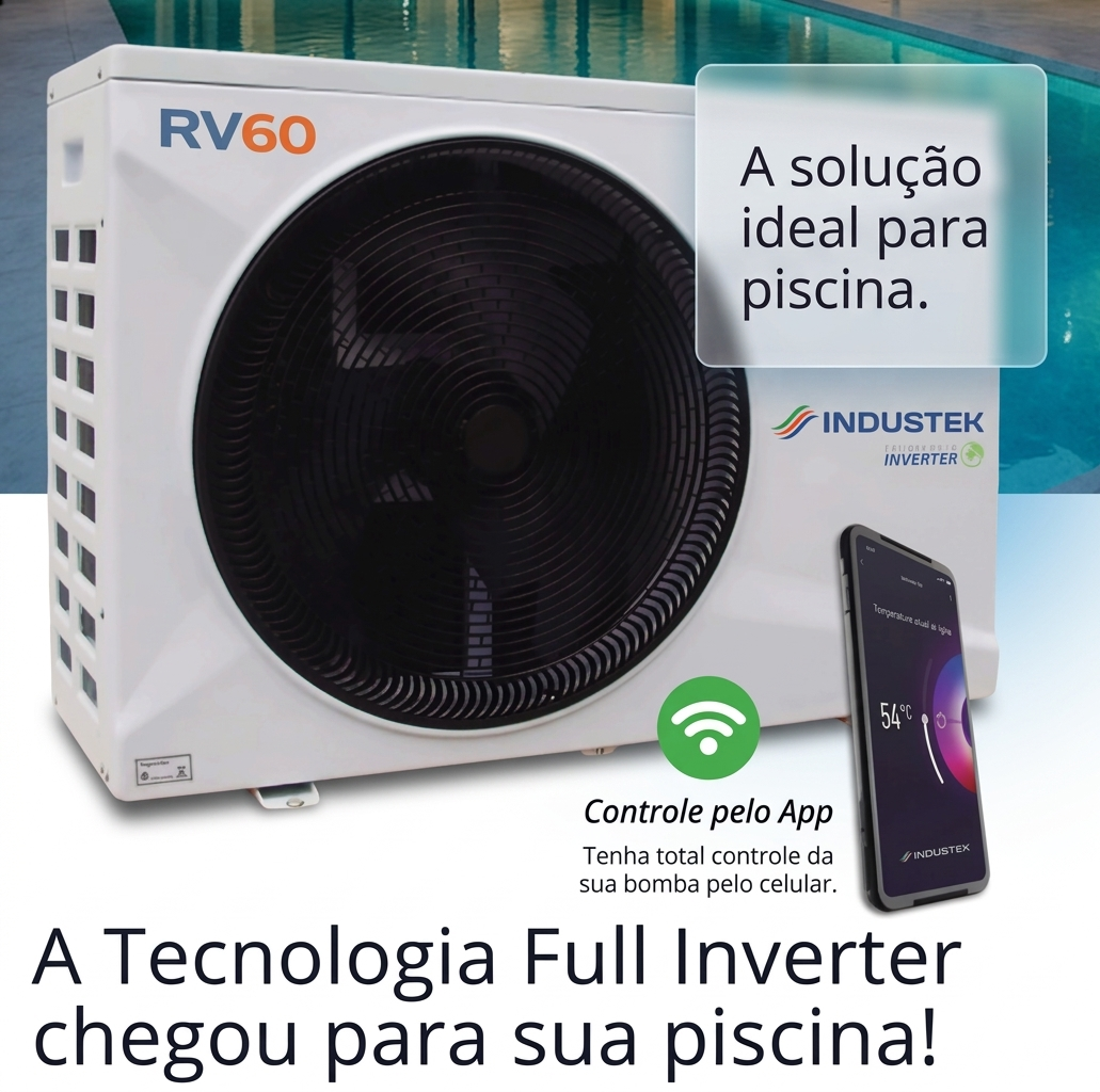 Trocador de Calor RV60 Industek Wi-Fi + Instalação Técnica Especializada