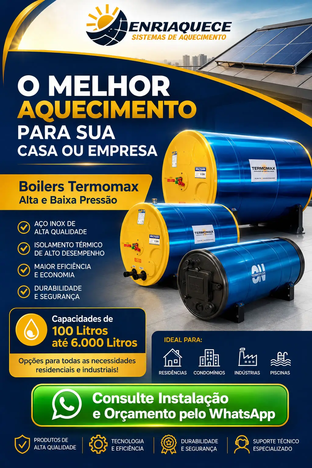 Enriaquece Boiler Termomax Whatsapp